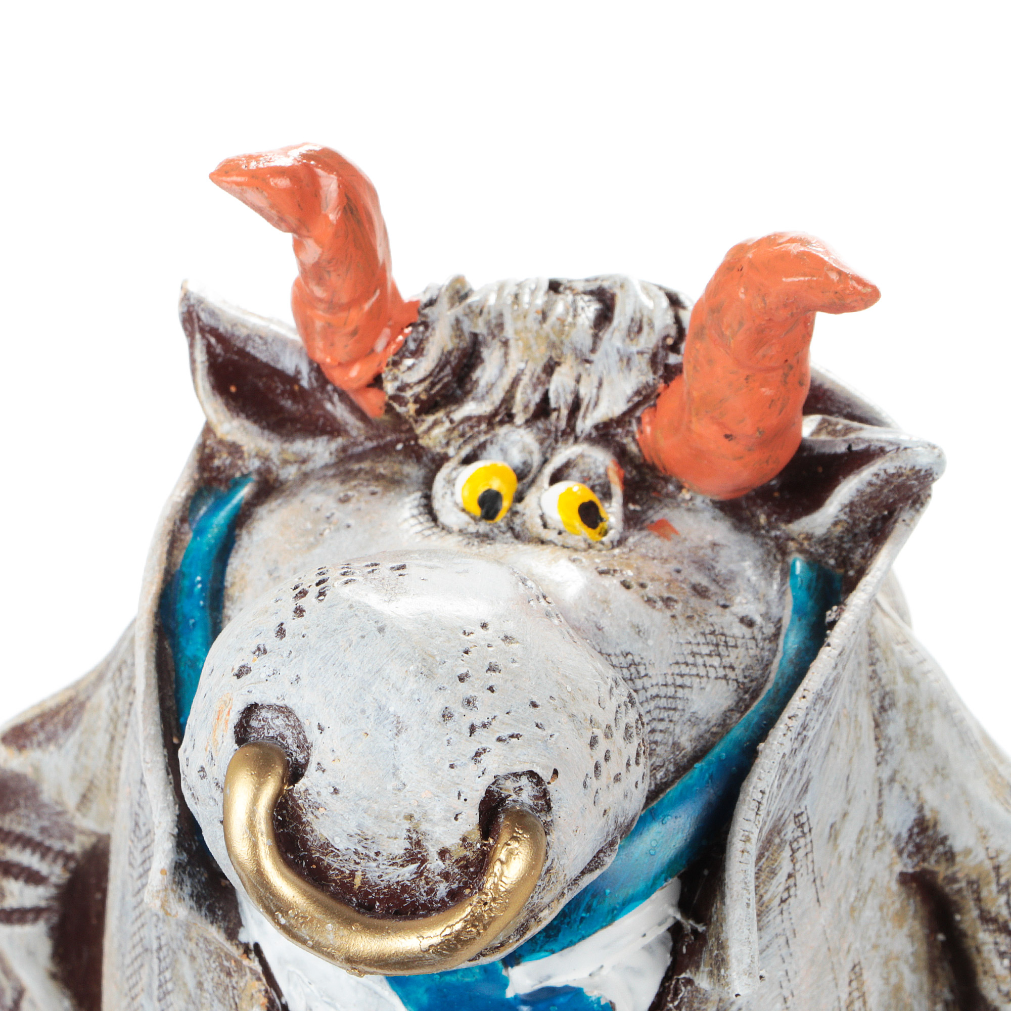 Декоративная фигура Тпк полиформ Бык в пиджаке и галстуке 30 см - фото 4
