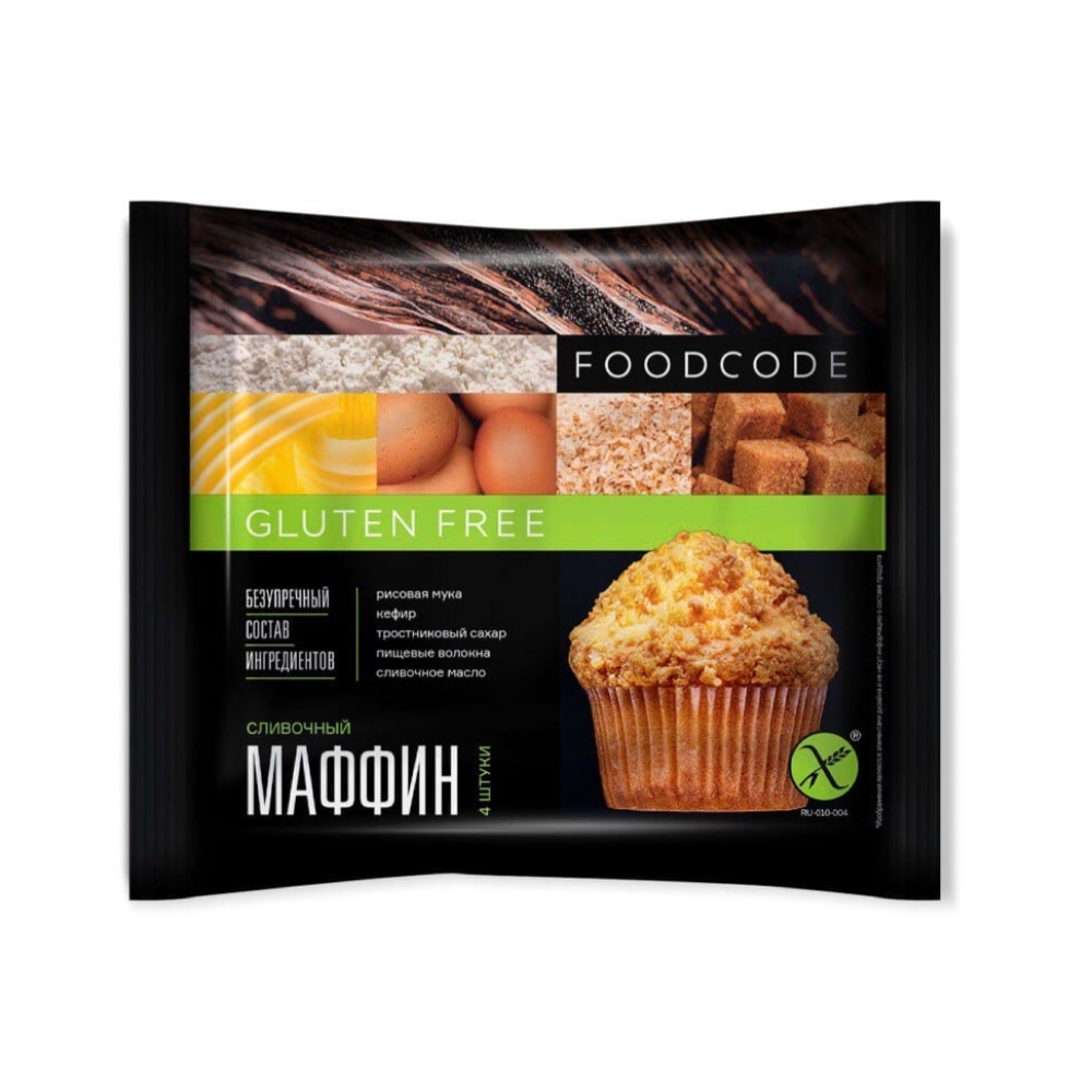 Маффины Foodcode сливочные без глютена 240 г