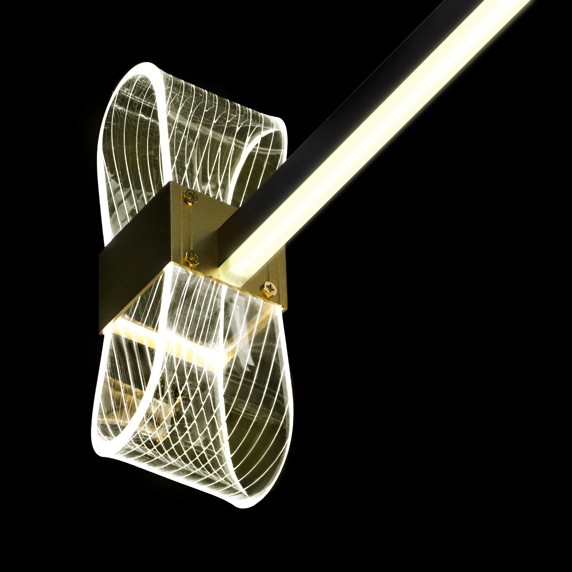 Светильник потолочный Guanhua LED 59311/8, цвет золотой - фото 4