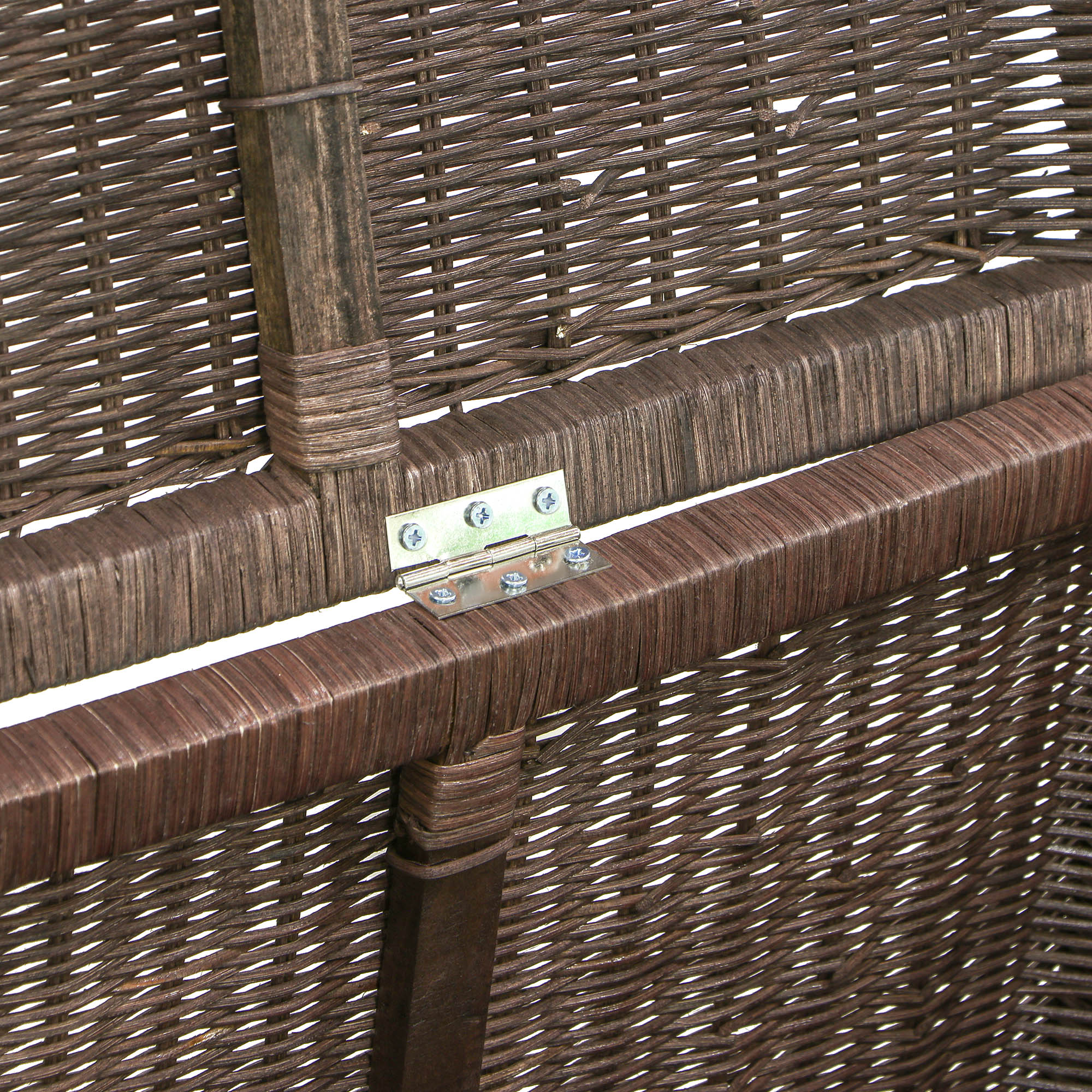 Ящик Rattan grand Seul с деревянной крышкой medium brown 120х60х40, цвет коричневый - фото 5