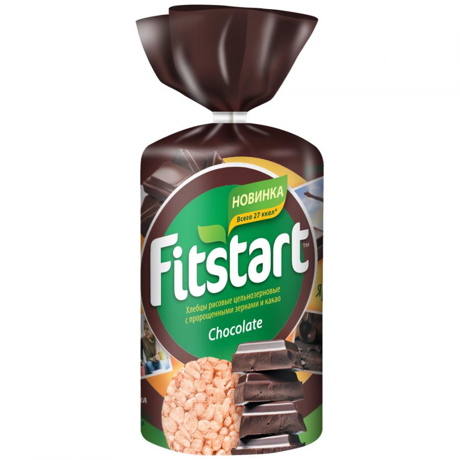 Хлебцы рисовые Fitstart с шоколадом 100 г