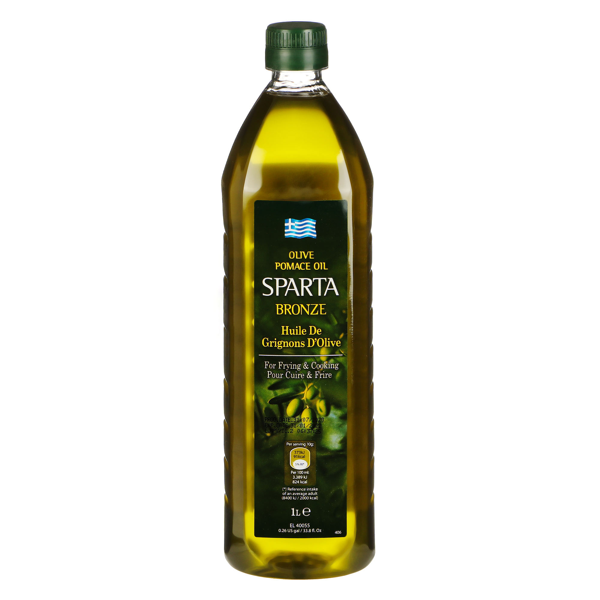 Масло оливковое Sparta Gold Pomace 1 л - фото 1