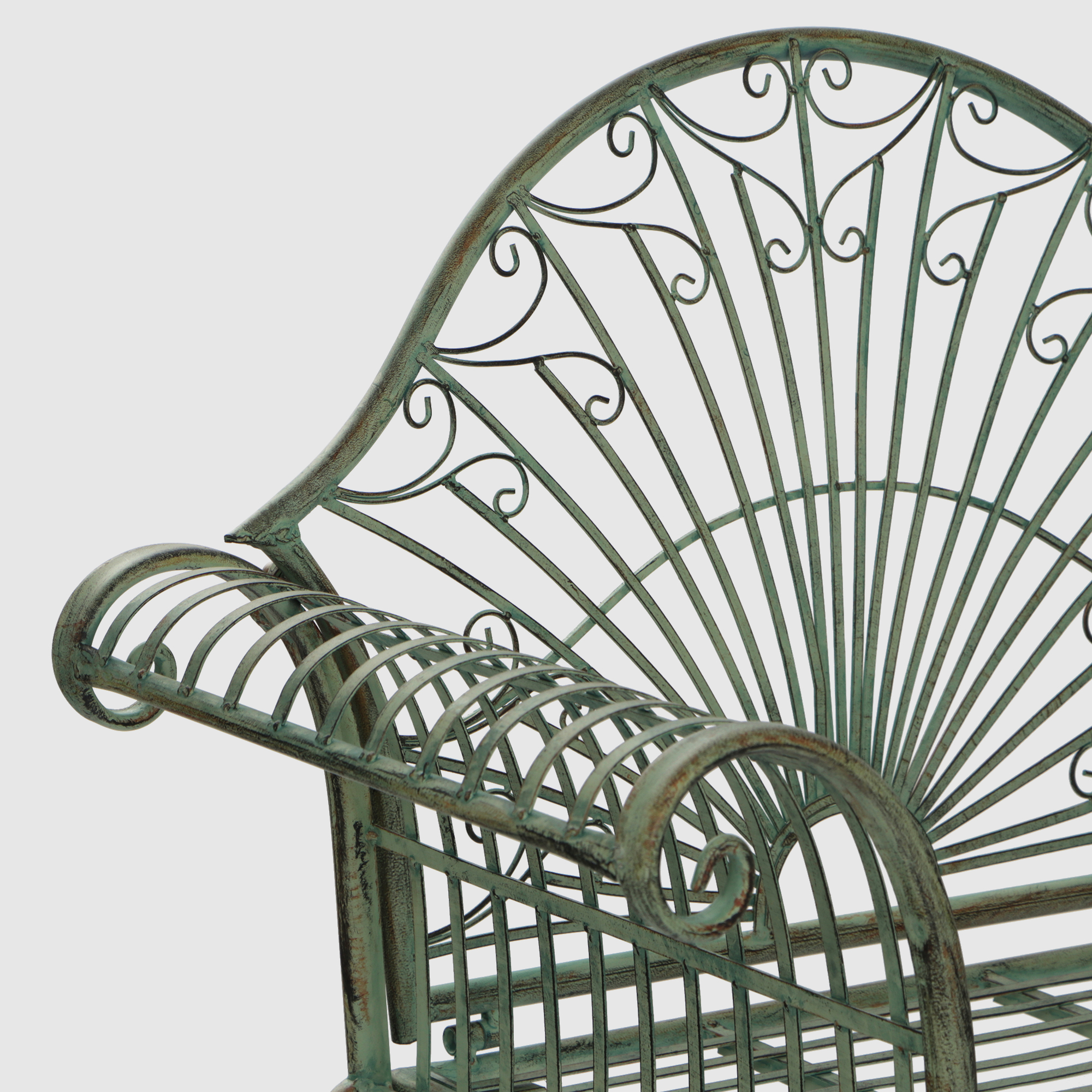 Кресло Anxi jiacheng металлический оливковый 83x88x45см - фото 3