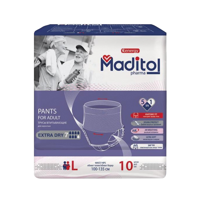 Трусы для взрослых Maditol L  10 шт