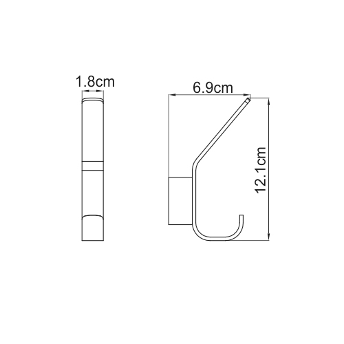 фото Крючок wasserkraft sauer 1,8х6,9х12,1 см