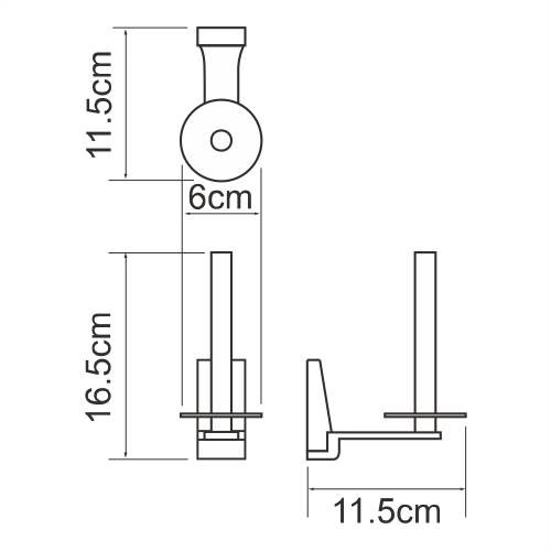 Держатель туалетной бумаги Wasserkraft Lopau 6х11,5х16,5 см, цвет серебряный - фото 2