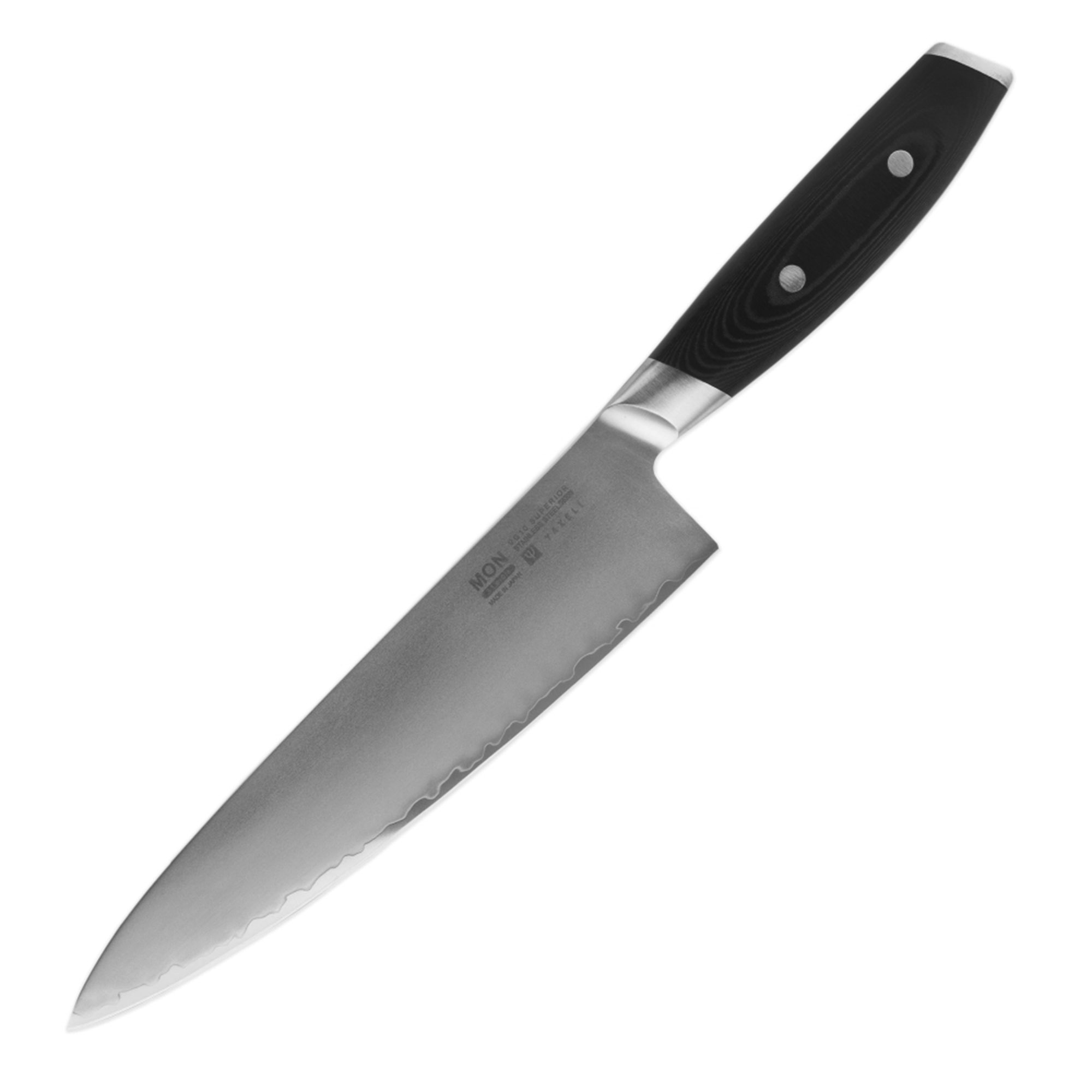 Нож кухонный Шеф Yaxell 20 см, цвет серебряный - фото 1