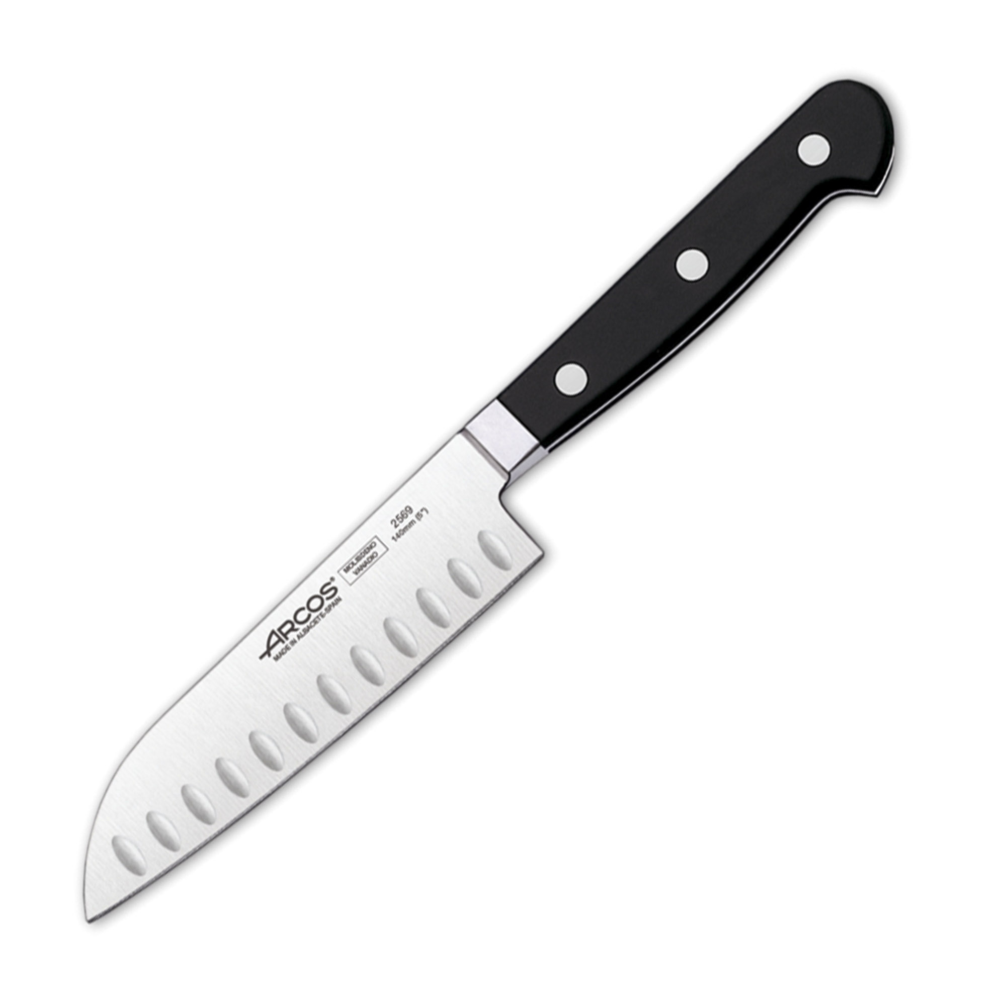 Нож кухонный Arcos Santoku 2569 14 см, цвет серебряный - фото 1
