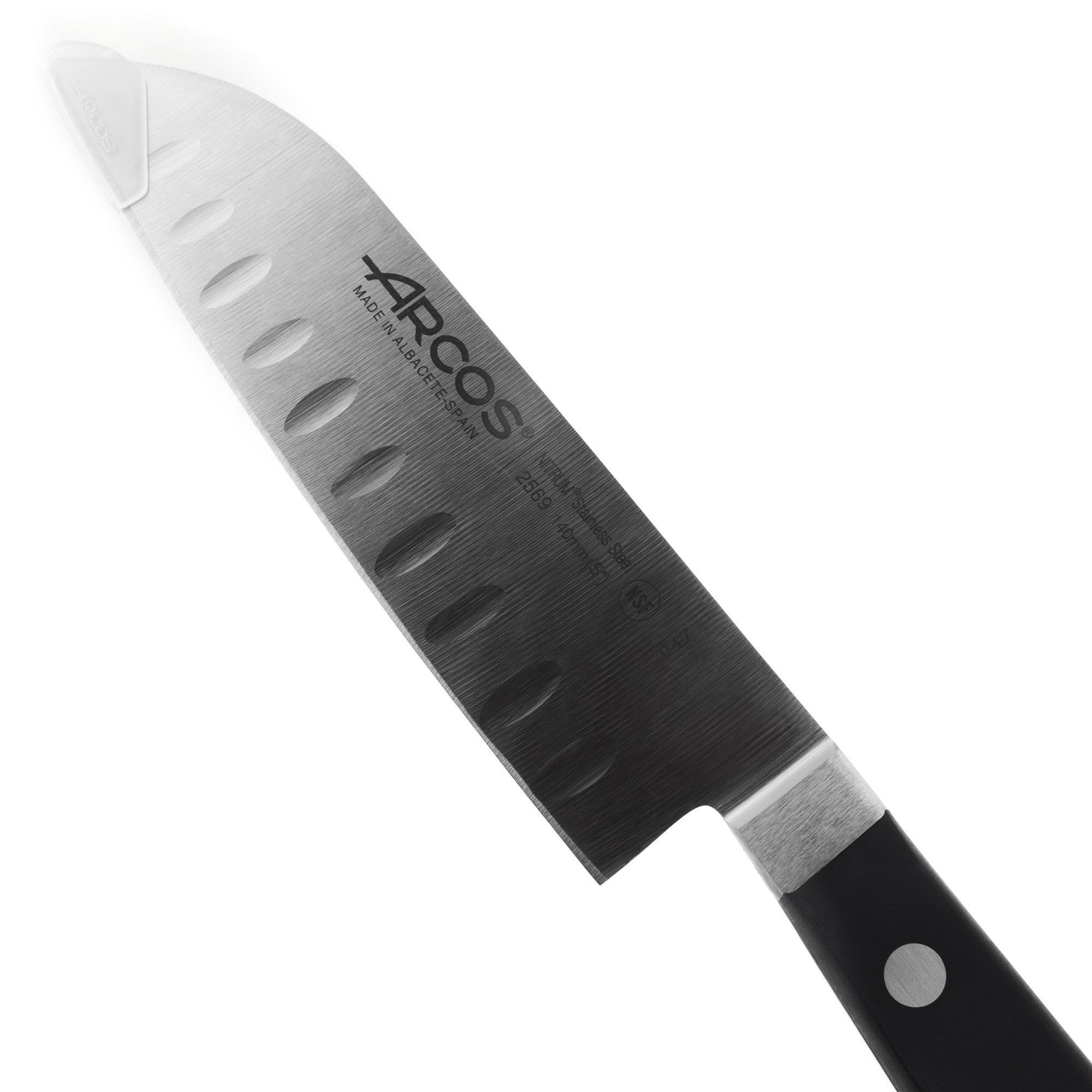 Нож кухонный Arcos Santoku 2569 14 см, цвет серебряный - фото 2