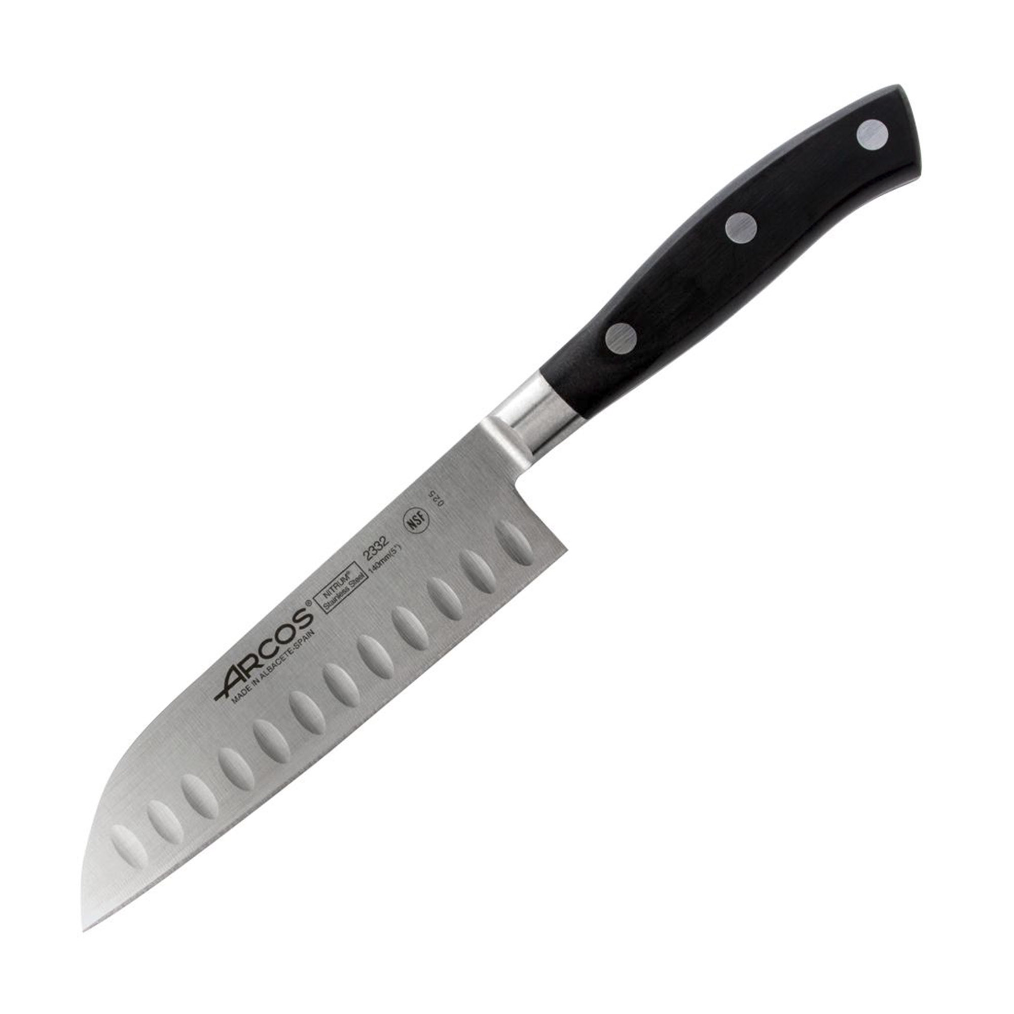 Нож кухонный Arcos Riviera Сантоку  14 см, цвет серебряный - фото 1