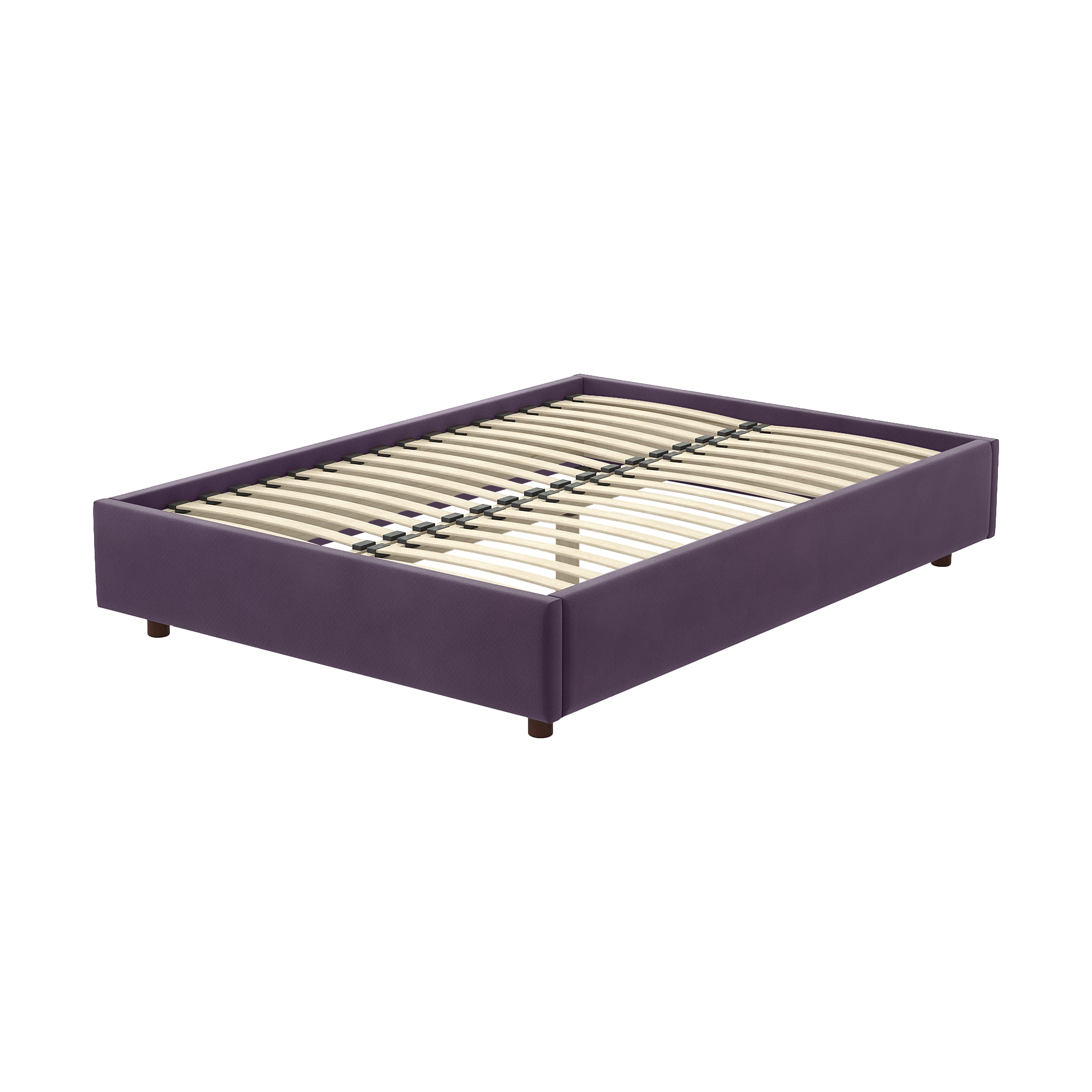 Кровать AS Саманта 160x200 орех/виола, цвет фиалковый, размер 200х160х30 - фото 1