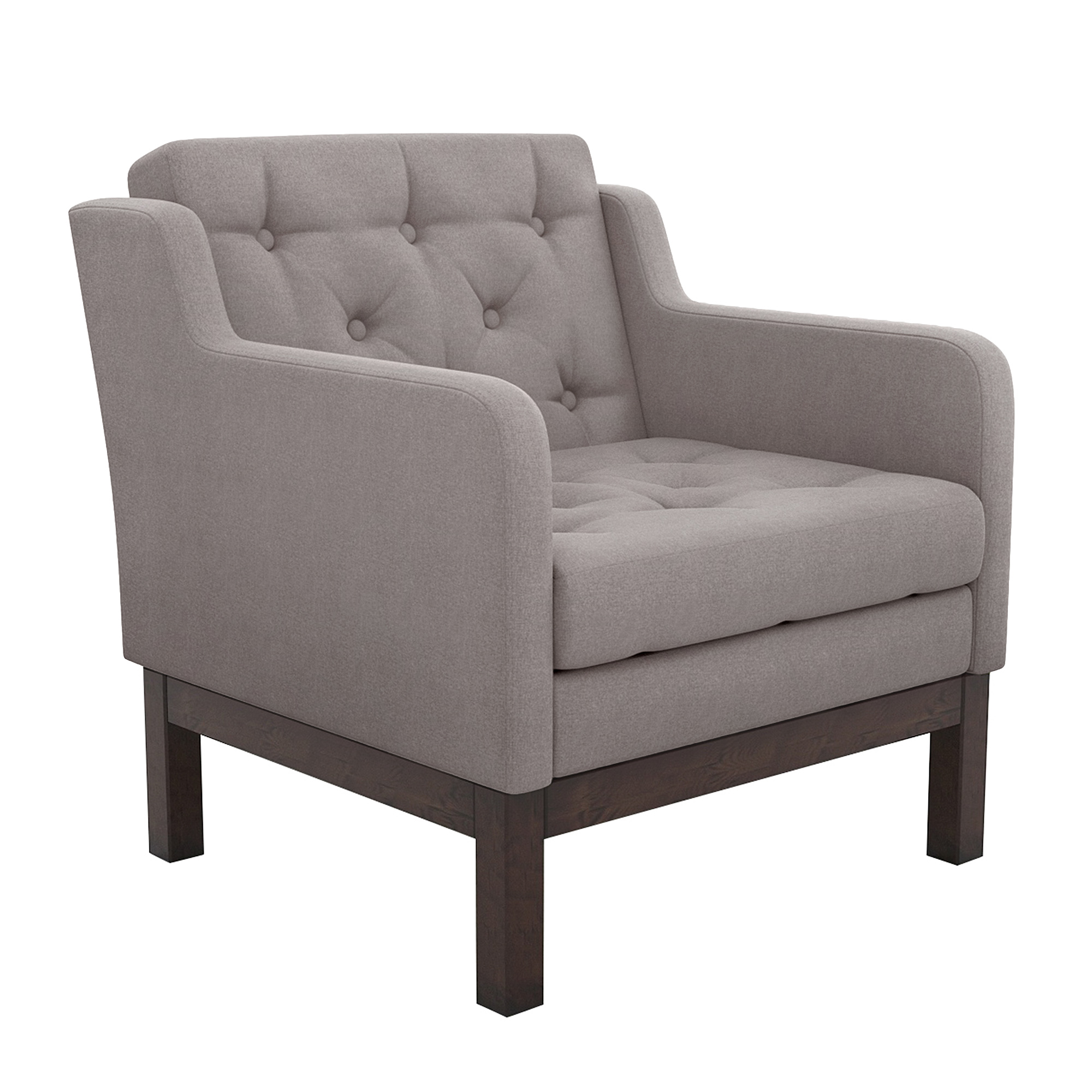 Кресло AS Алана 75.5x82x83 венге/вижн, цвет серо-коричневый - фото 1