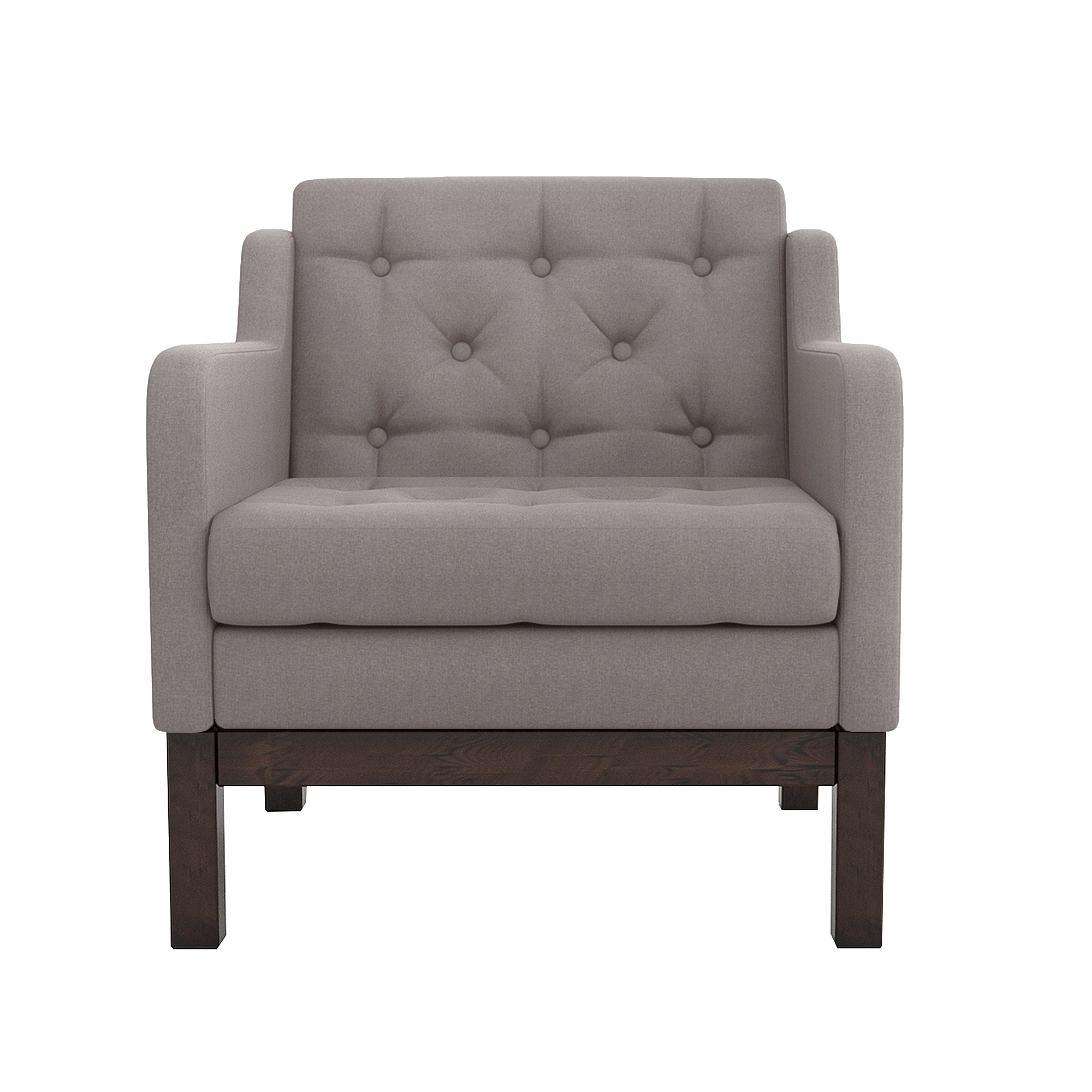 Кресло AS Алана 75.5x82x83 венге/вижн, цвет серо-коричневый - фото 2
