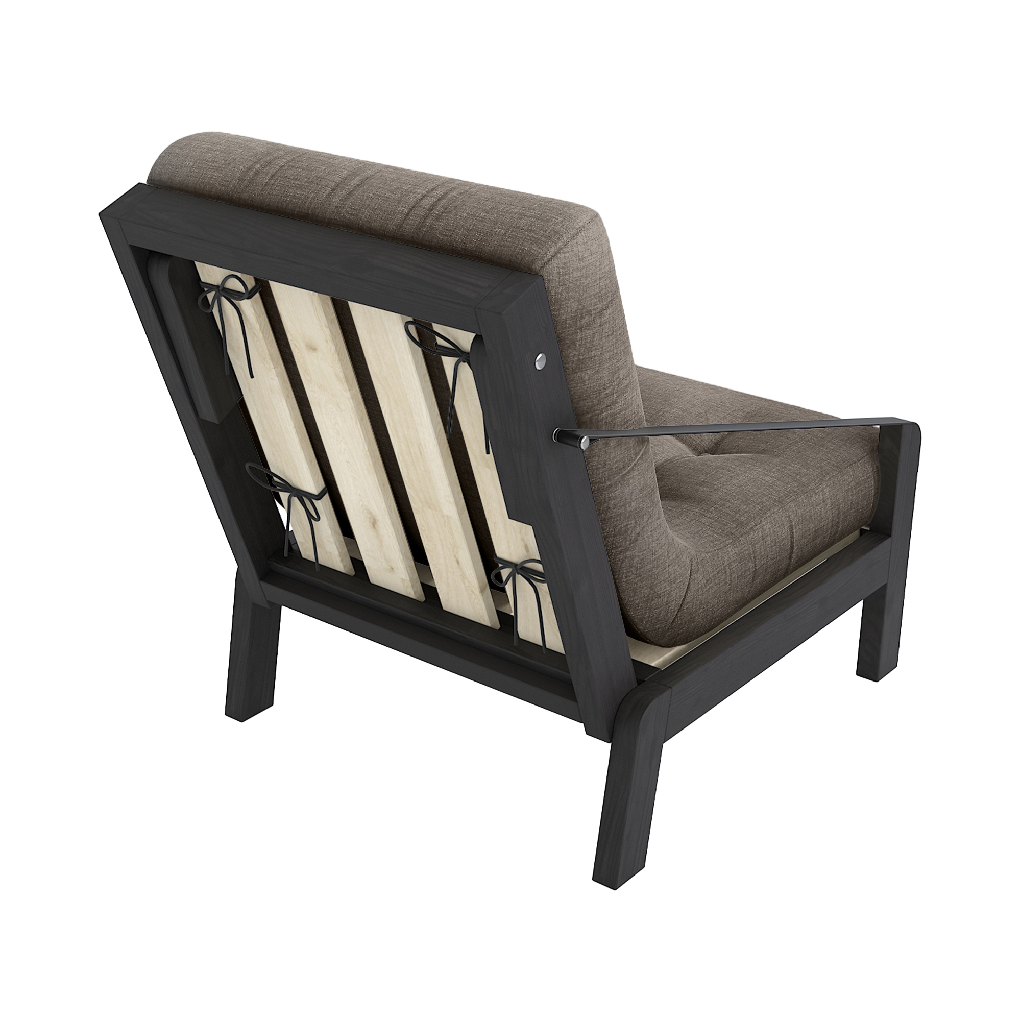 Кресло AS Лэсси 75x101x88.5 венге/кэмел, цвет коричневый, размер 65х140 - фото 3