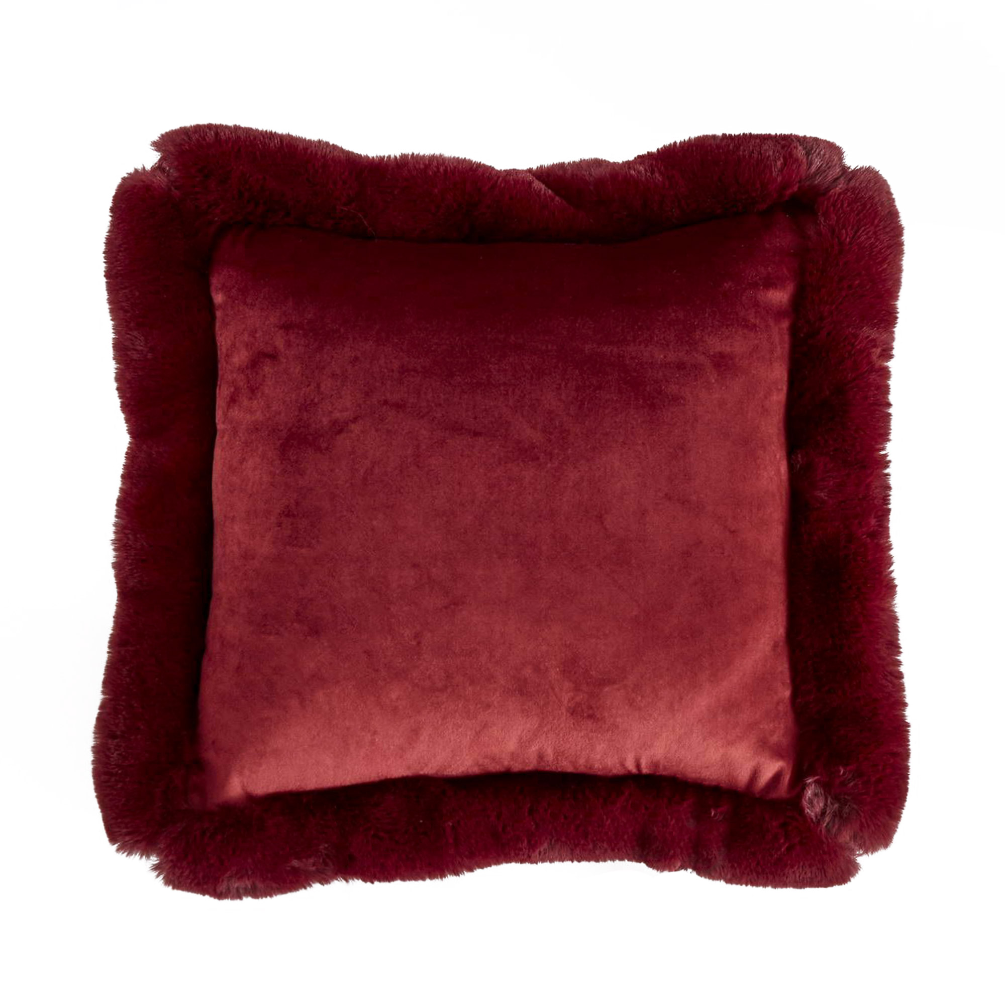 фото Подушка декоративная sofi de marko сиена бордовая 45х45 см