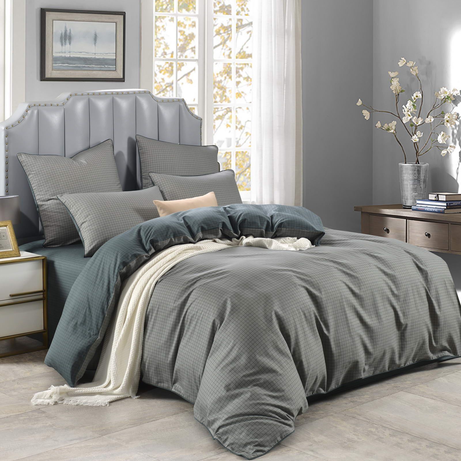 Комплект постельного белья Sofi De Marko Диксан Полутороспальный (1.6-5375), цвет серый, размер Полуторный - фото 1