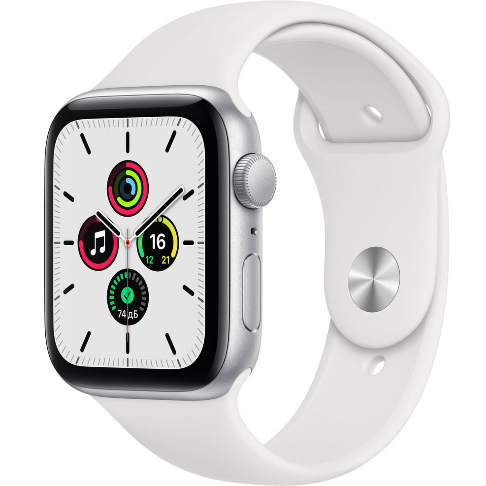 Смарт-часы Apple Watch SE 44 мм MYDQ2RU/A серебристый