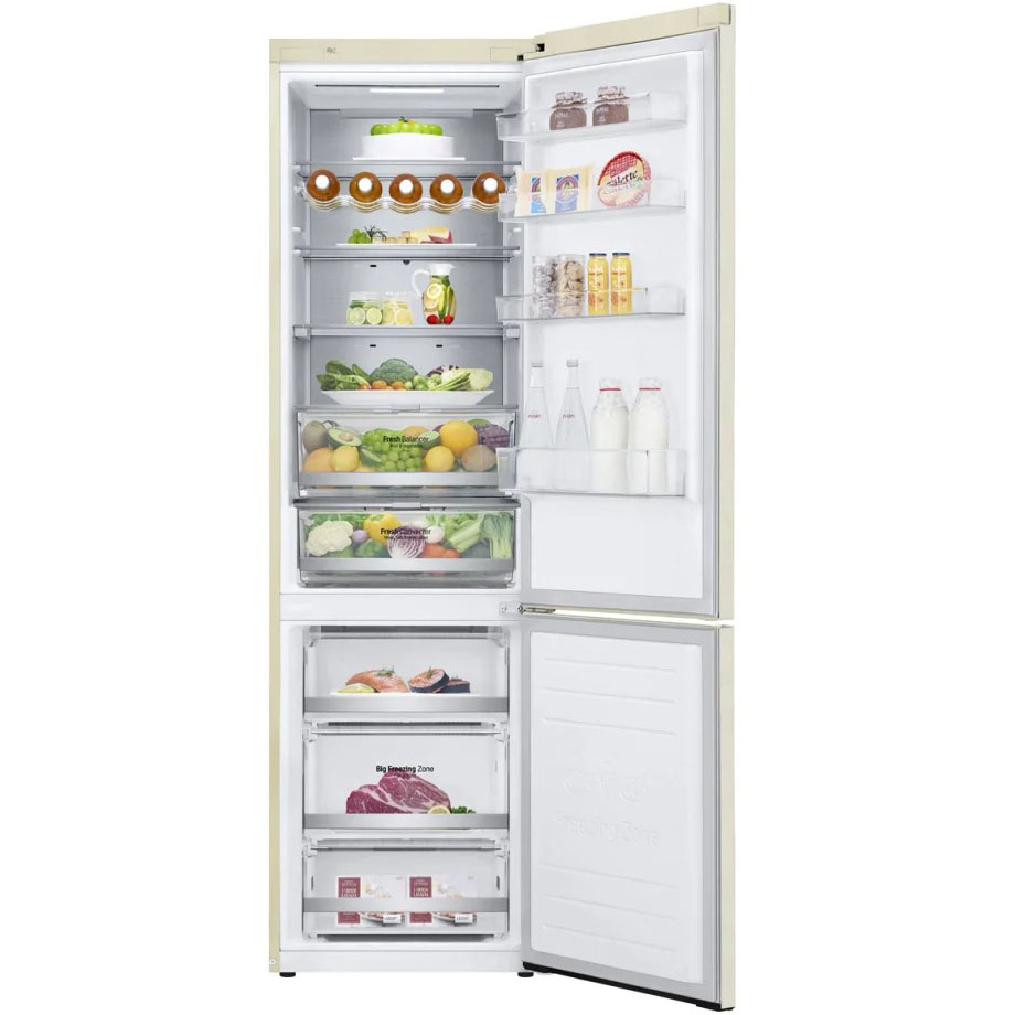 Холодильник LG GA-B509MEUM, цвет бежевый - фото 3
