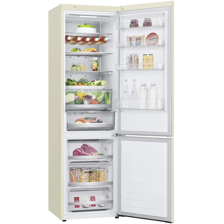 Холодильник LG GA-B509MEUM, цвет бежевый - фото 4