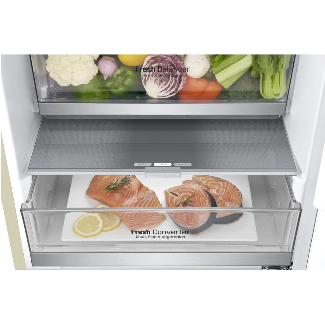 Холодильник LG GA-B509MEUM, цвет бежевый - фото 9