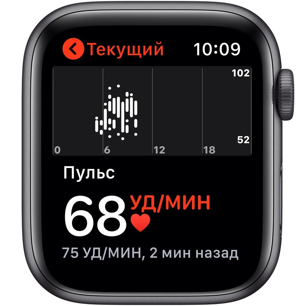 Смарт-часы Apple Watch Nike SE 40 мм серый космос, спортивный ремешок MYYF2RU/A