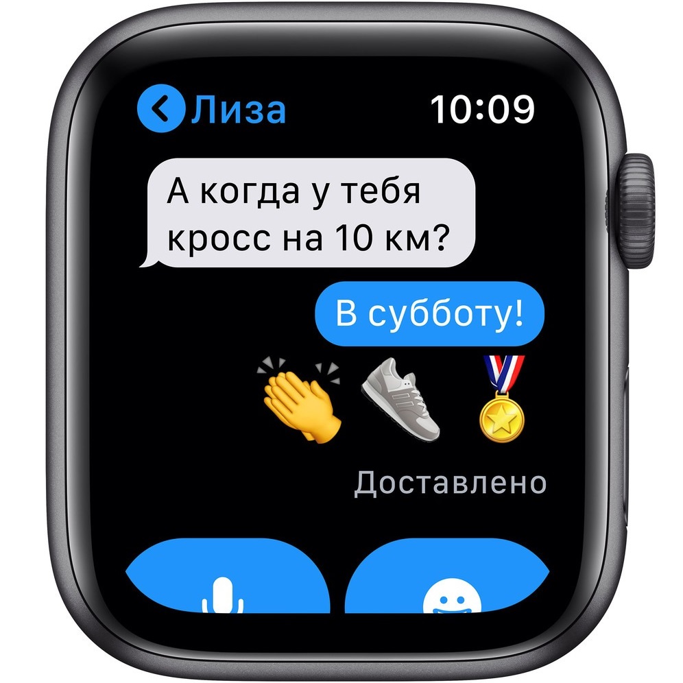 Смарт-часы Apple Watch Nike SE 40 мм серый космос, спортивный ремешок MYYF2RU/A