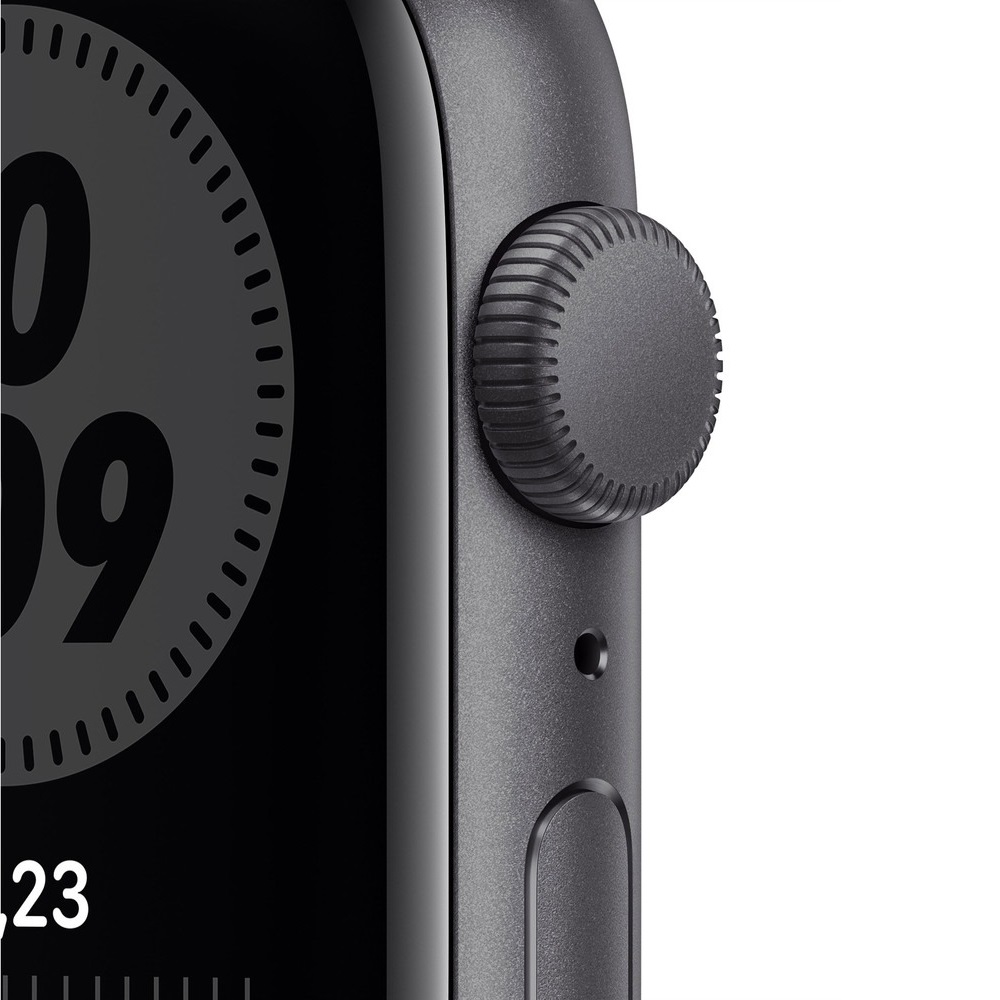 фото Смарт-часы apple watch nike se 44 мм серый космос, спортивный ремешок myyk2ru/a