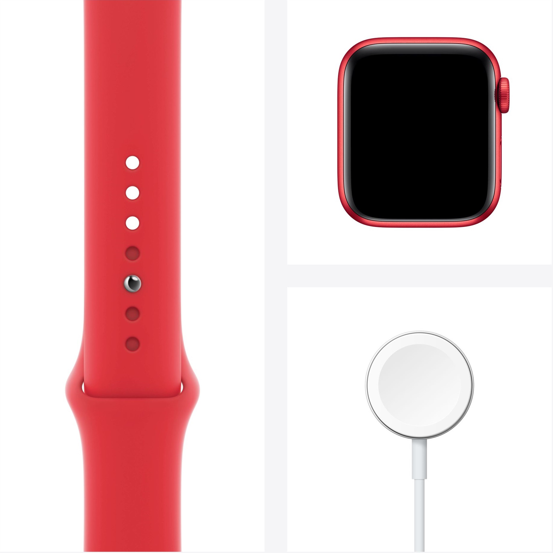 Смарт-часы Apple Watch Series 6 GPS 40 мм Red Sport Band M00A3RU/A