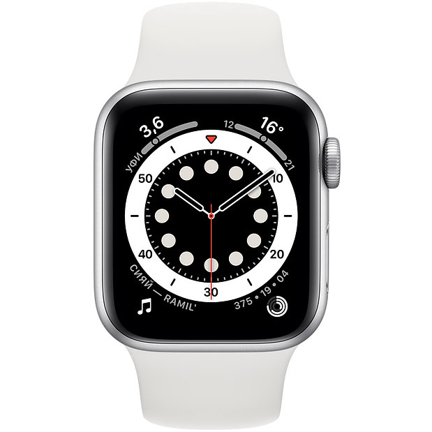 Смарт-часы Apple Watch Series 6 44 мм Silver M00D3RU/A