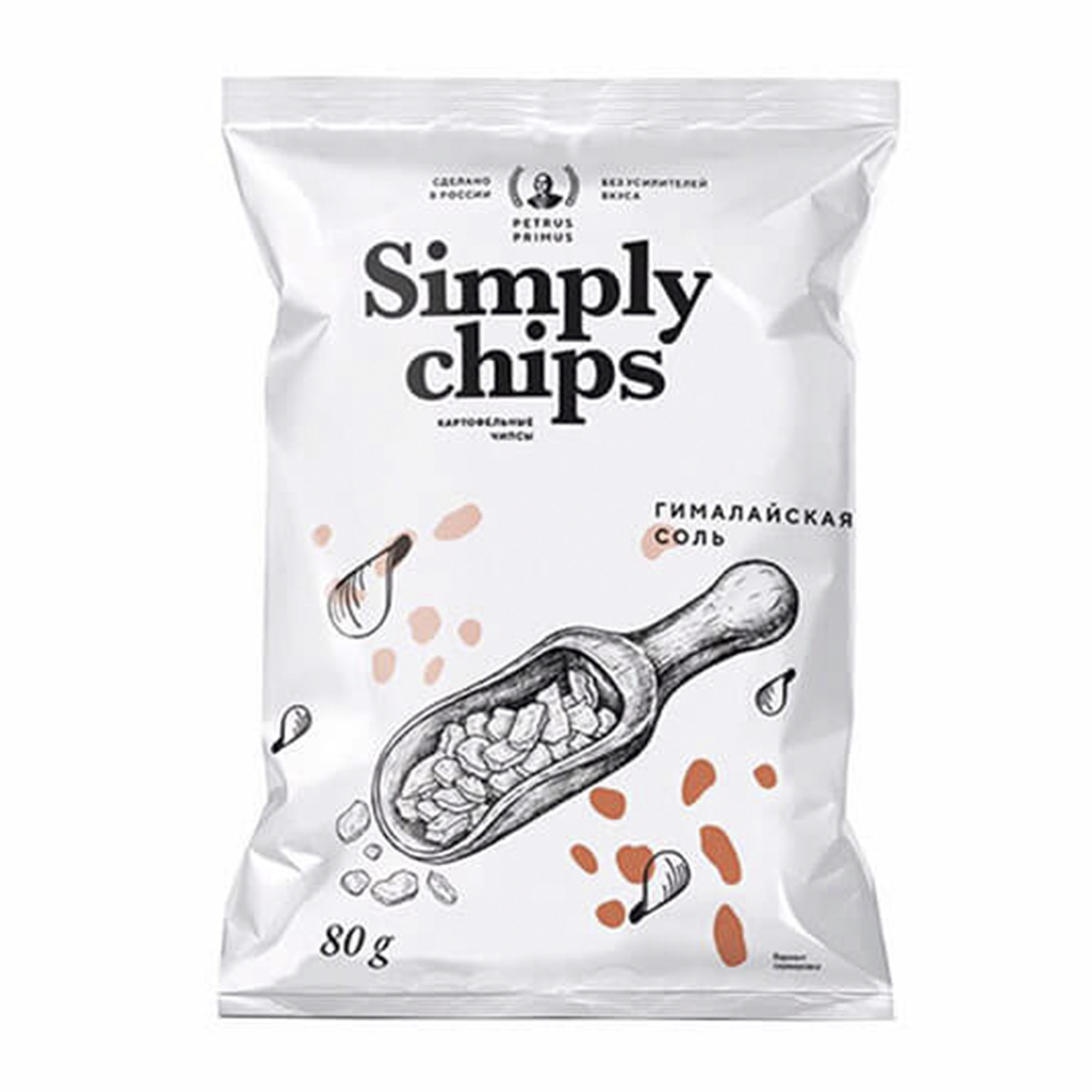 Чипсы картофельные Simply Chips Гималайская соль 80 г - фото 1