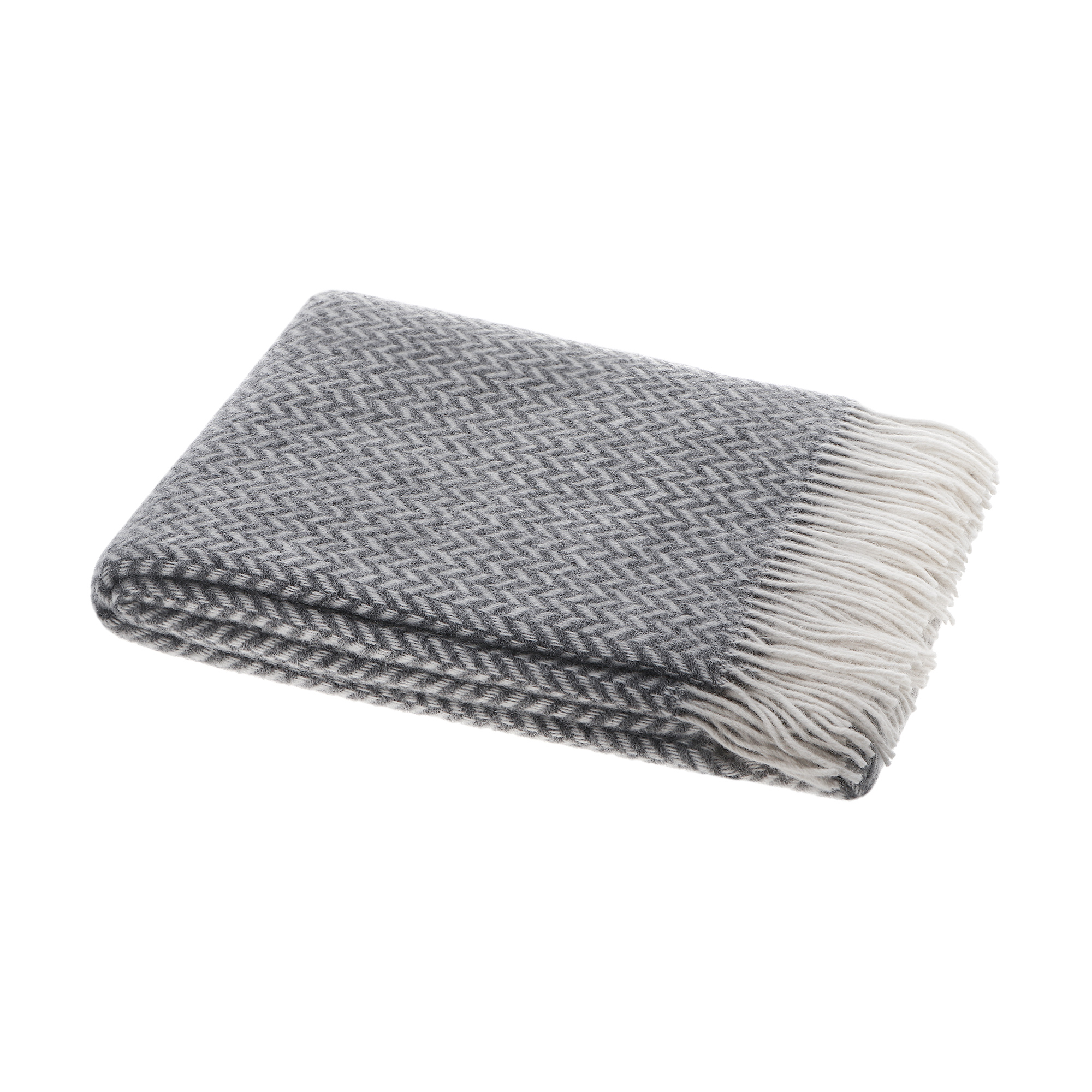 Плед Home Blanket Elivia Белый с серым 140х200 см, цвет серый - фото 1