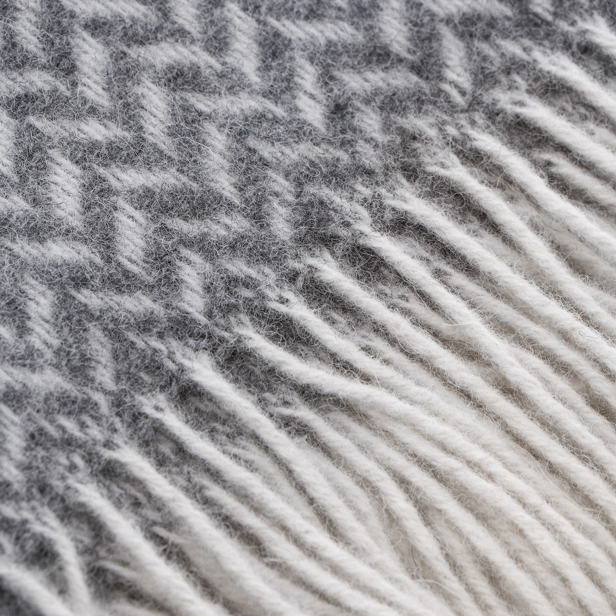 Плед Home Blanket Elivia Белый с серым 140х200 см, цвет серый - фото 2