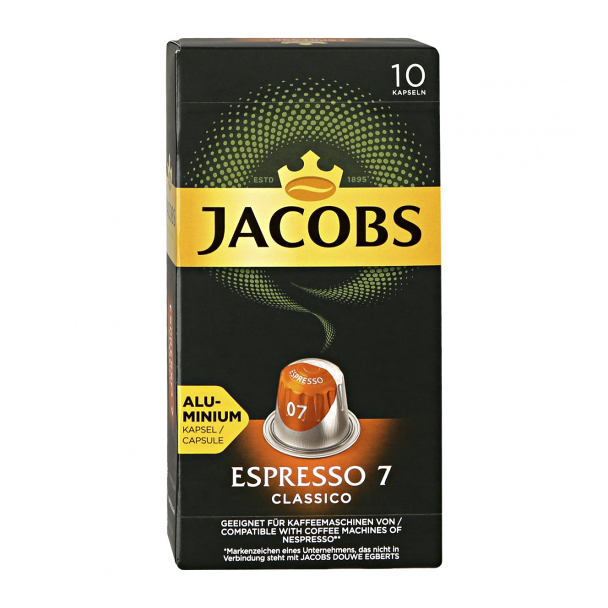 фото Кофе капсульный jacobs espresso 7 classico 10х5,2 г