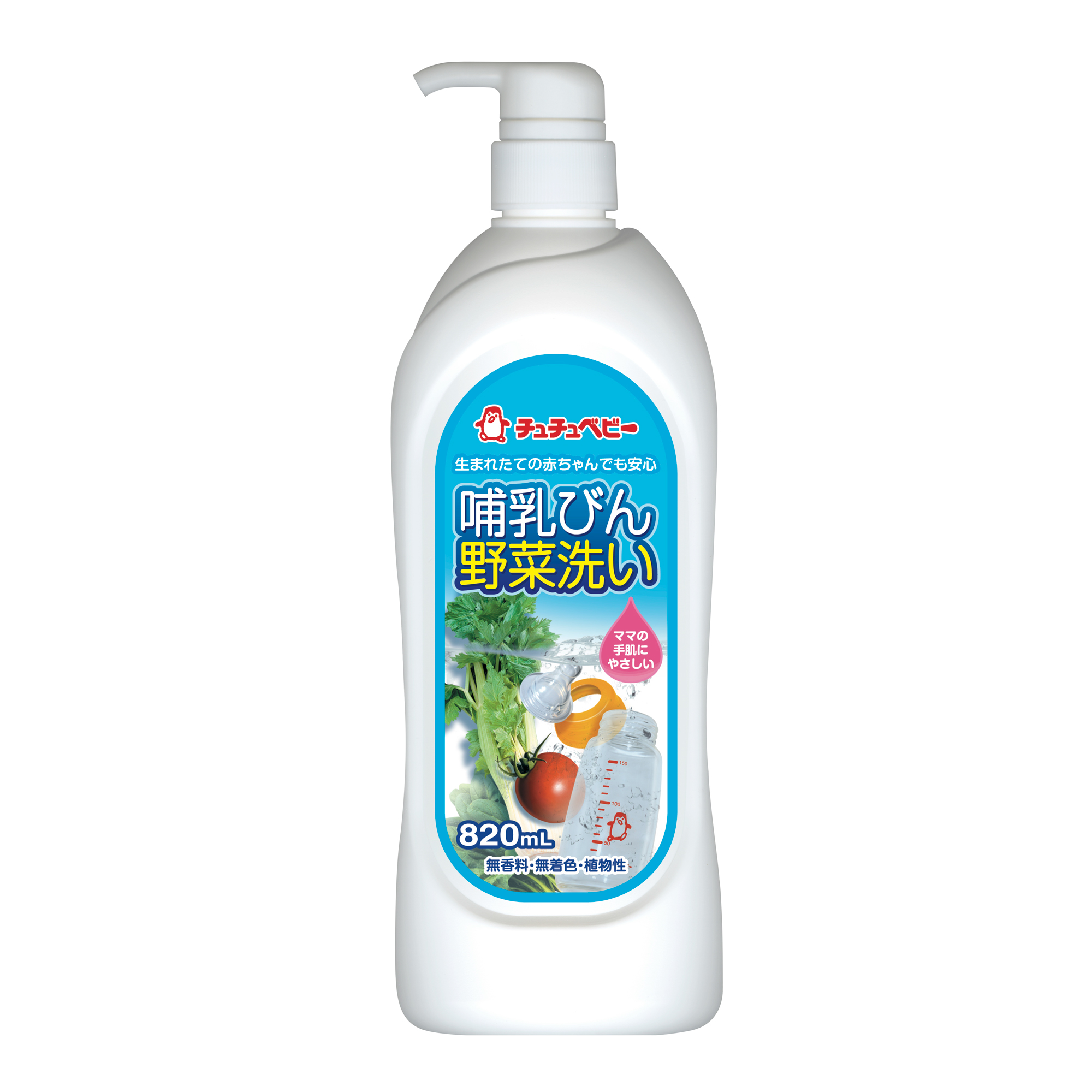 Жидкое средство Chu Chu Baby для мытья детских бутылок, овощей и фруктов 820 мл