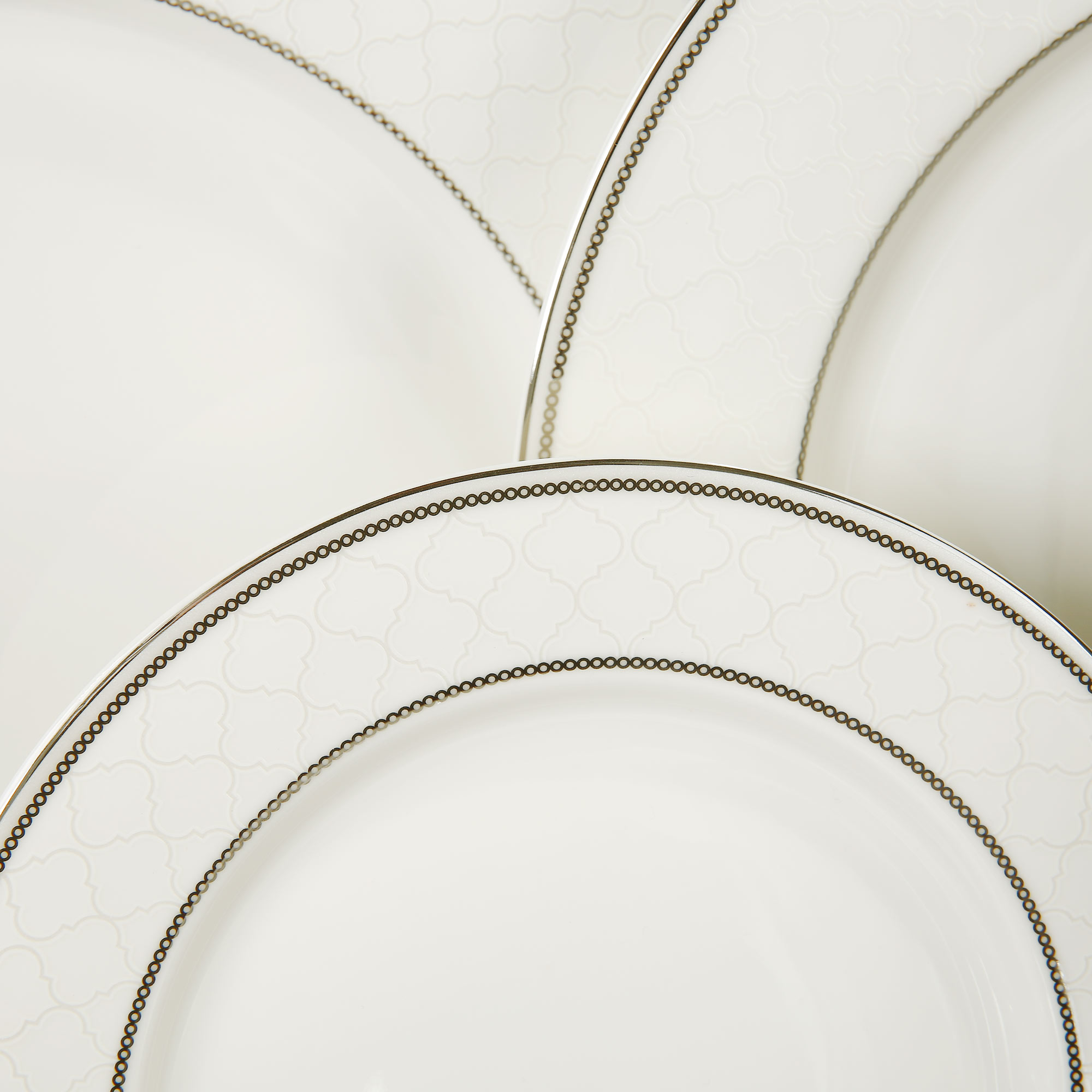 Сервиз чайно-столовый Macbeth bone porcelain Arabesque на 6 персон, цвет белый - фото 18