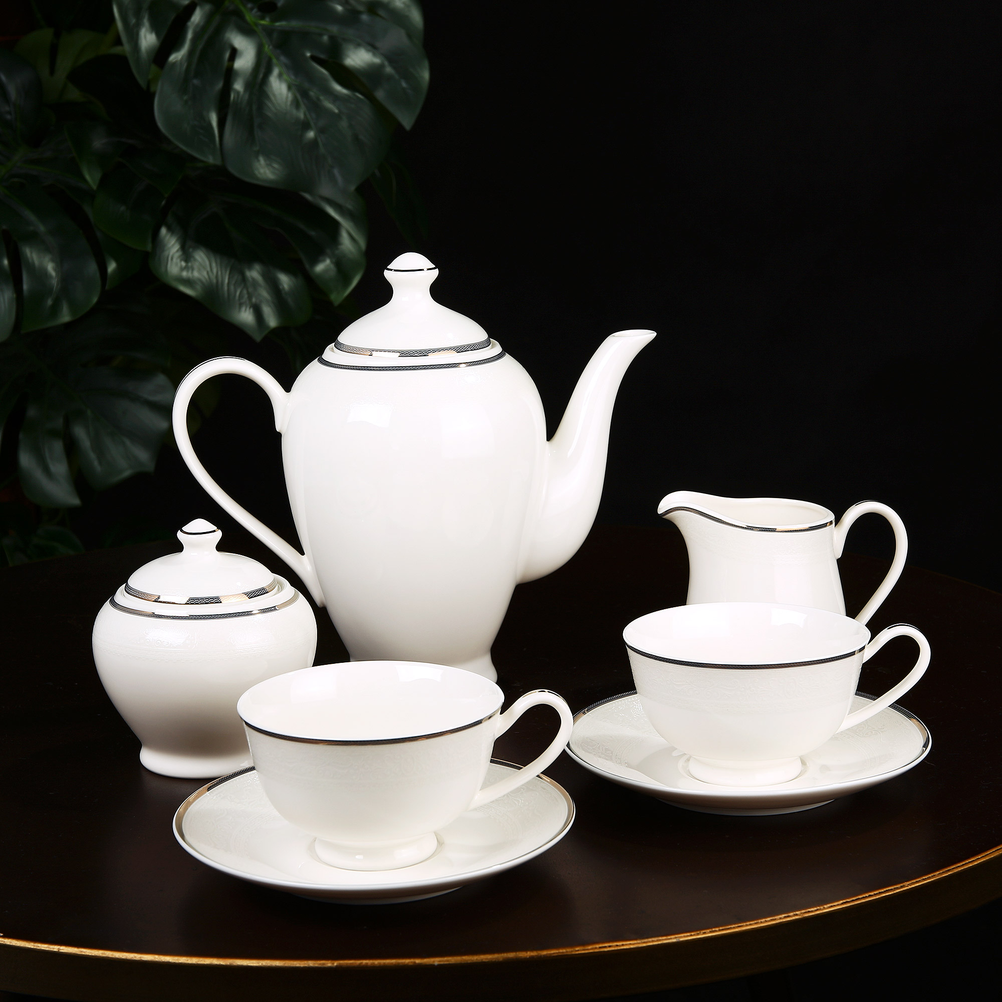 Сервиз чайно-столовый Macbeth bone porcelain Elizabeth на 12 персон, цвет белый - фото 17