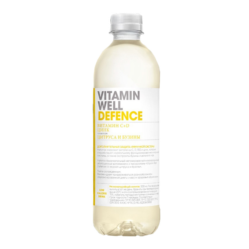фото Напиток витаминизированный vitamin well antioxidant цитрус и бузина, 0,5 л