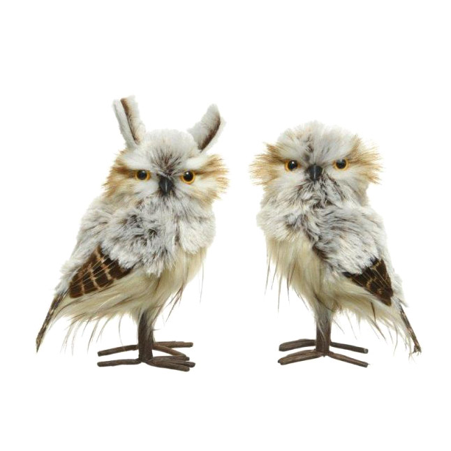 

Сова декоративная Kaemingk 12x13x23 см в ассортименте, Серый