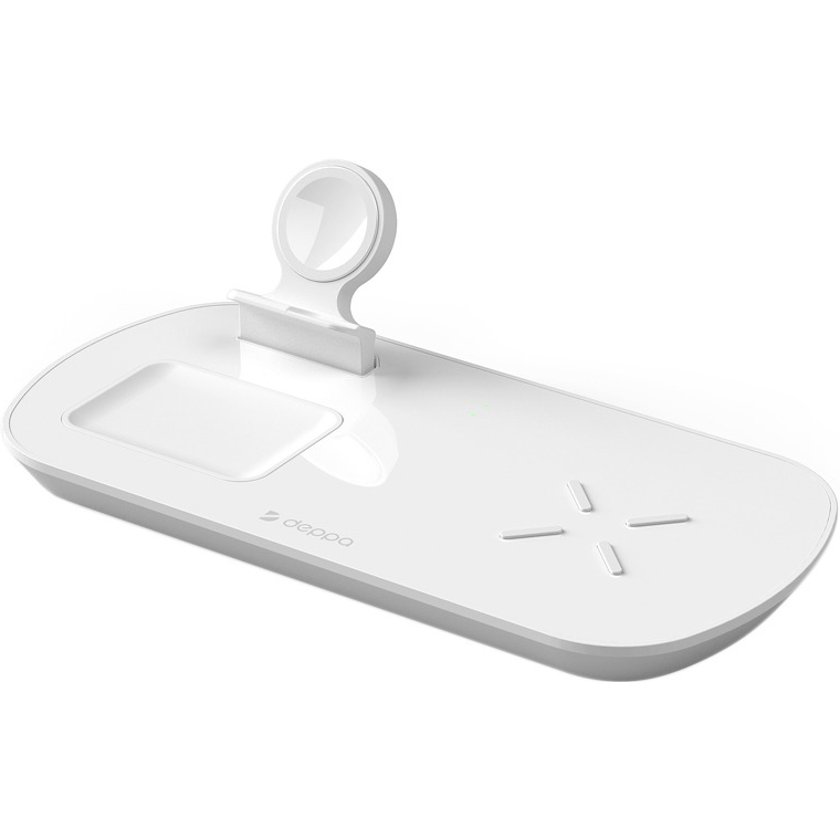 Беспроводное зарядное устройство Deppa 3 в 1: iPhone, Apple Watch, Airpods 17.5Вт