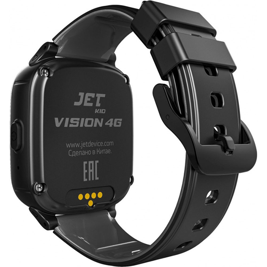 фото Детские умные часы jet kid vision 4g black/grey