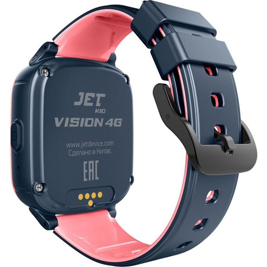 фото Детские умные часы jet kid vision 4g pink/grey