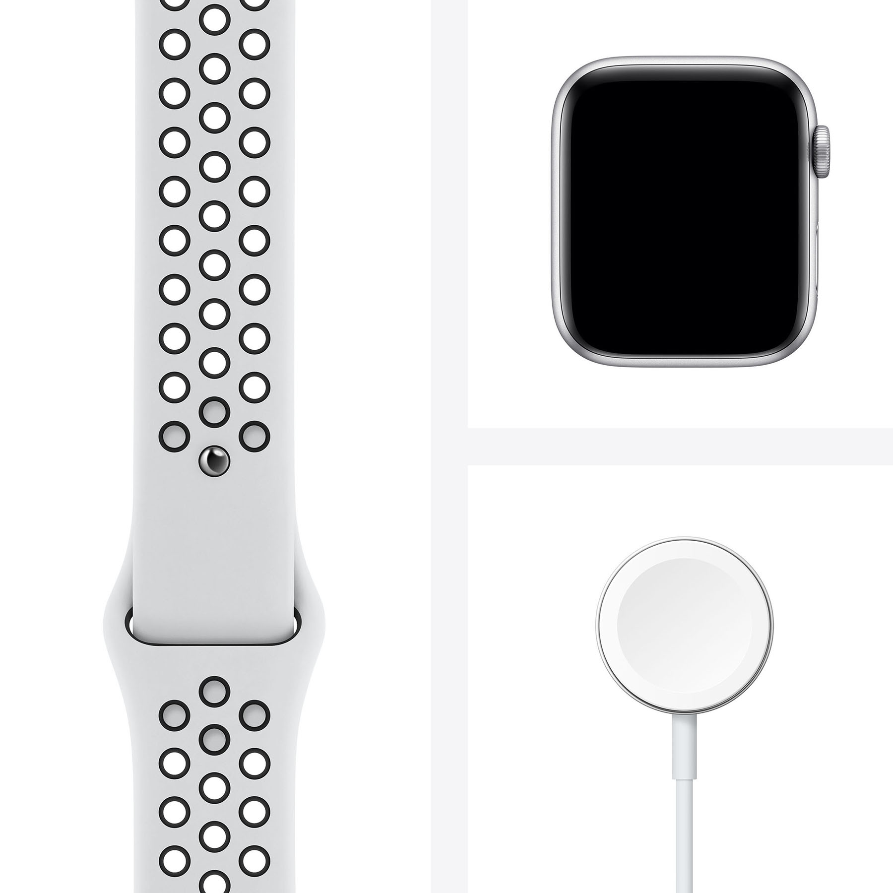 фото Смарт-часы apple watch nike series 6 40 мм серебристый + спортивный ремешок m00t3ru/a