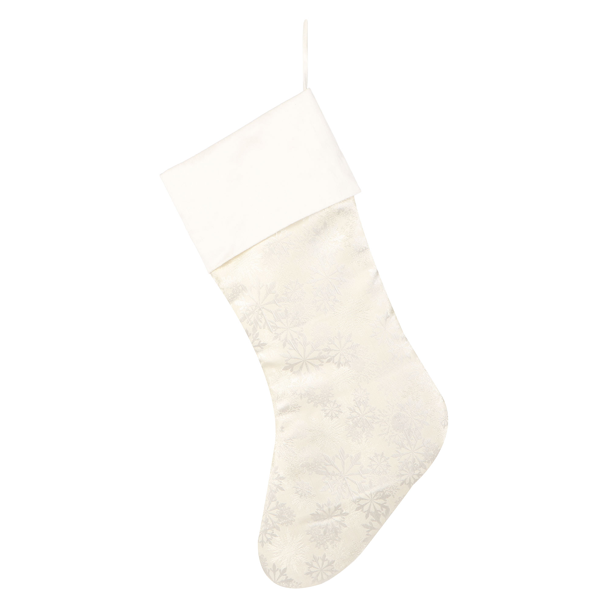 

Носок рождественский декоративный Edg 50 см, Белый