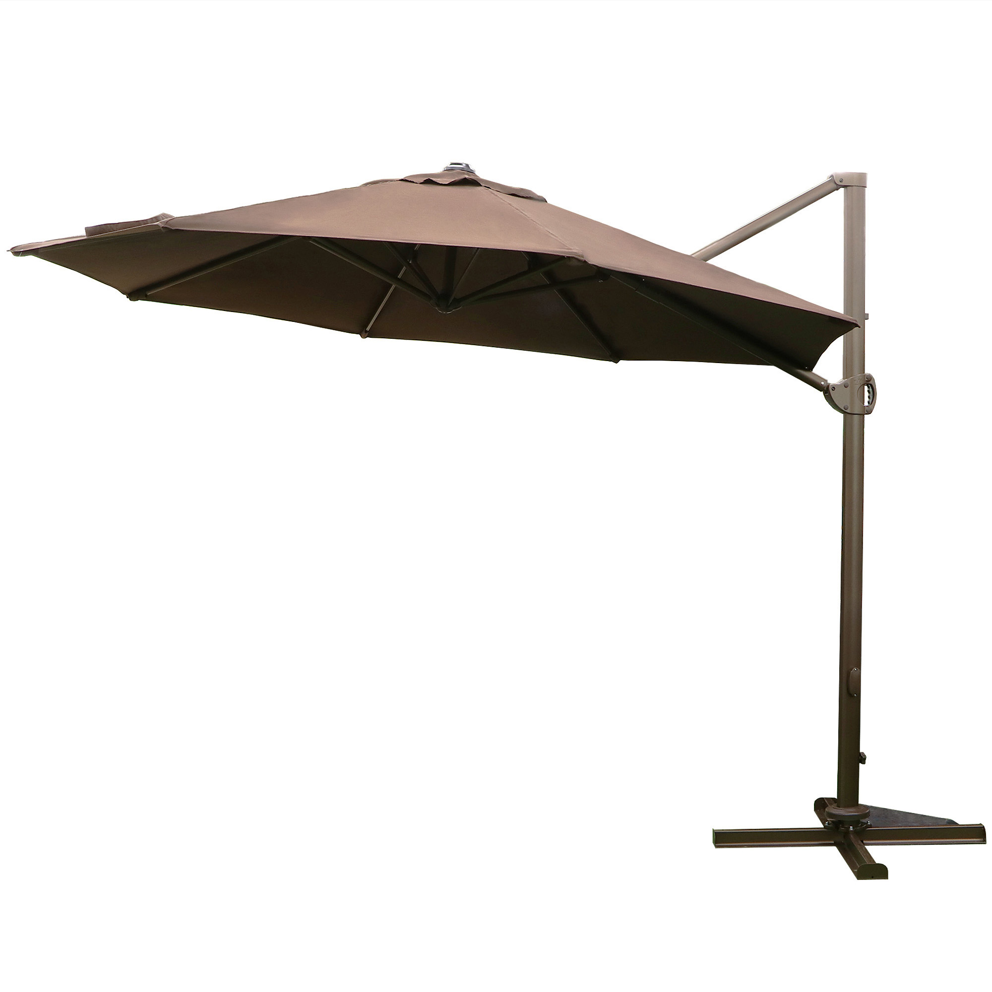 Зонт садовый Zhengte коричневый, 3х3 м