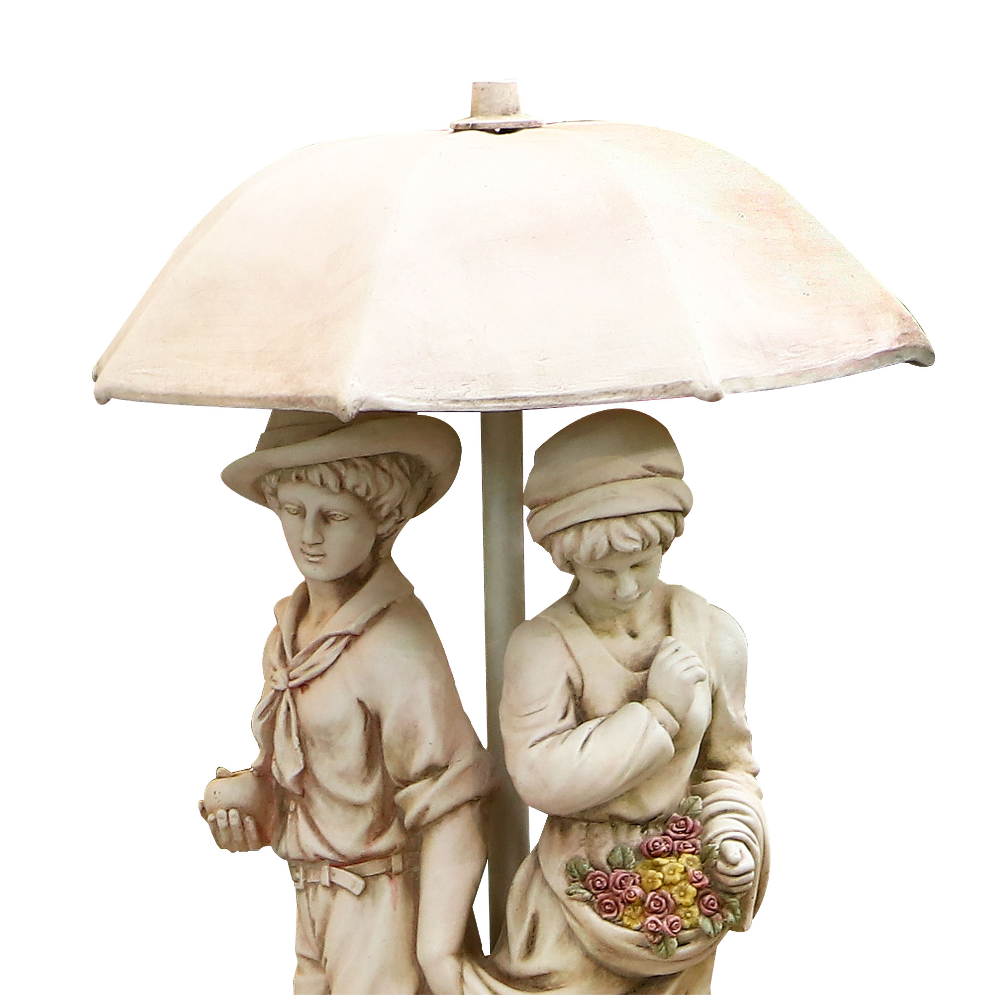 Фонтан Shimmer arts Пара под зонтом 90х90х160 см, цвет бежевый - фото 6