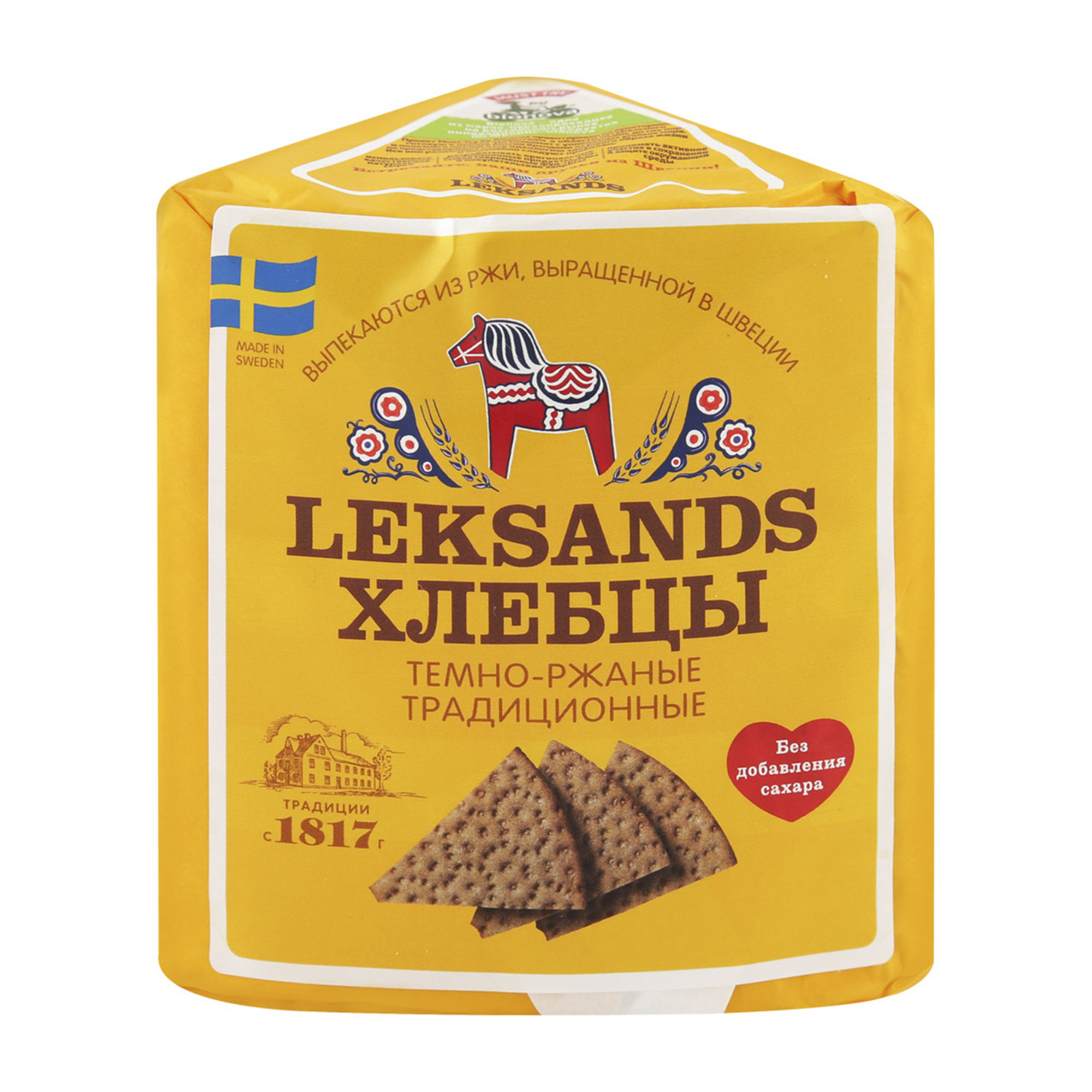 Хлебцы Leksands Темно-ржаные традиционные 200 г