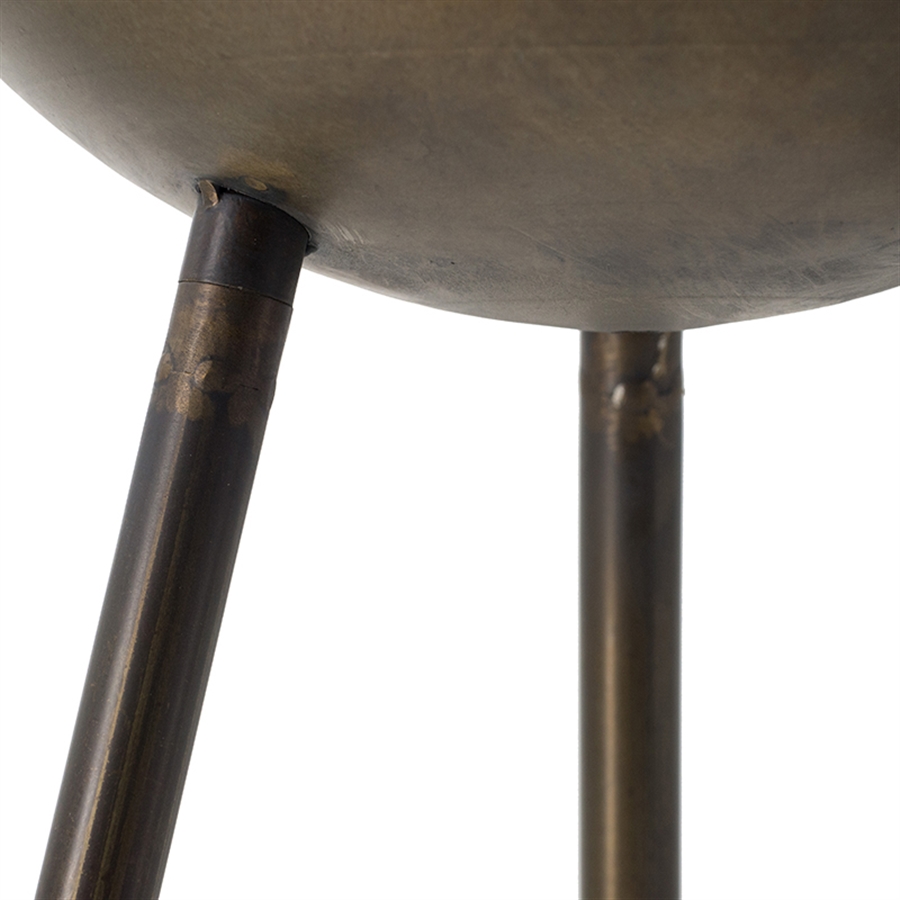 Столик кофейный в форме барабана Glasar 42x42x60см - фото 4