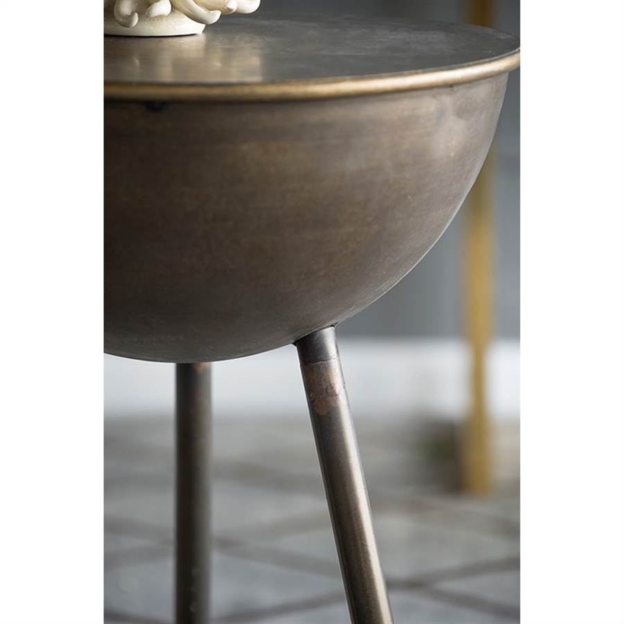 Столик кофейный в форме барабана Glasar 42x42x60см - фото 8