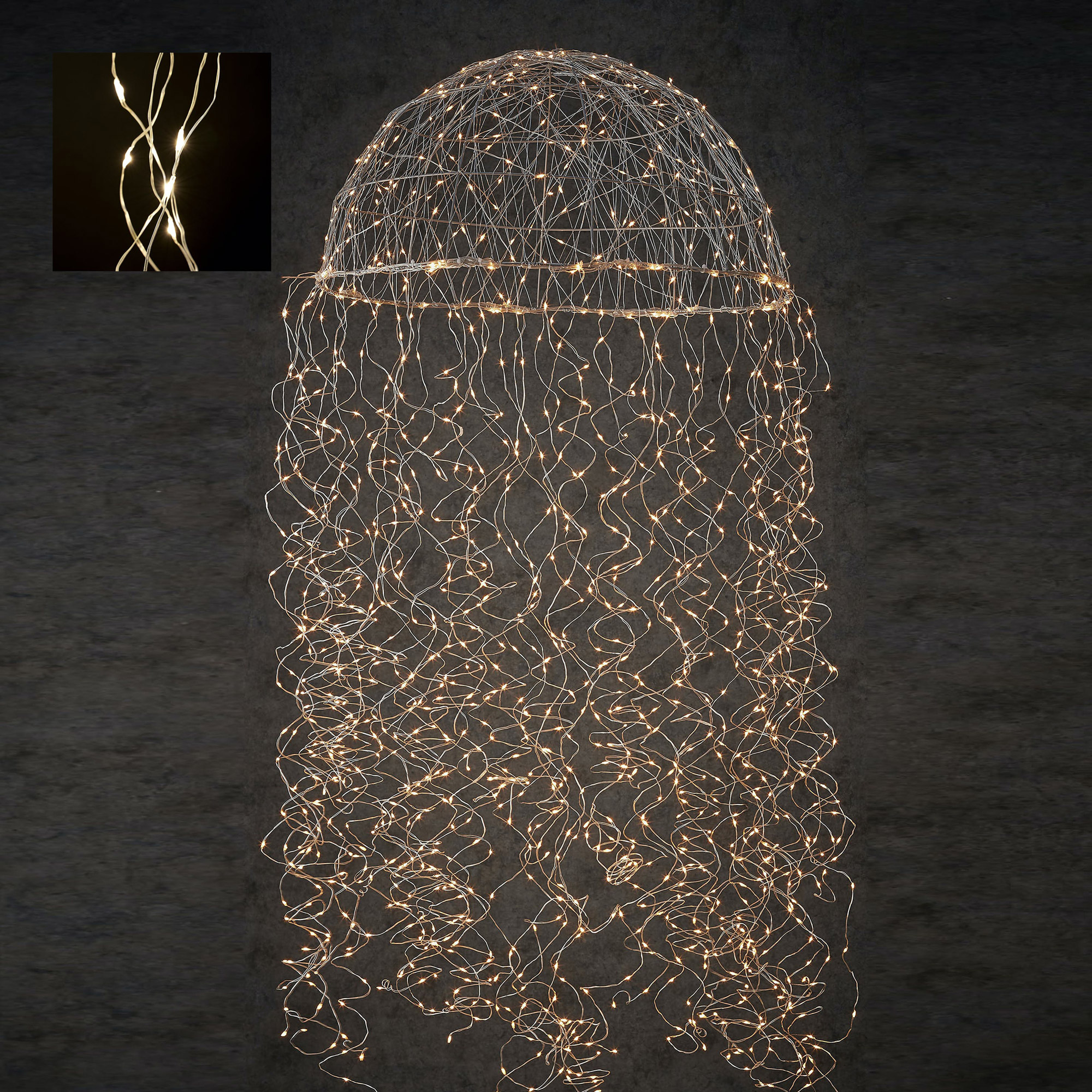 фото Подвеска светящаяся edelman jellyfish 1280 led 60 см