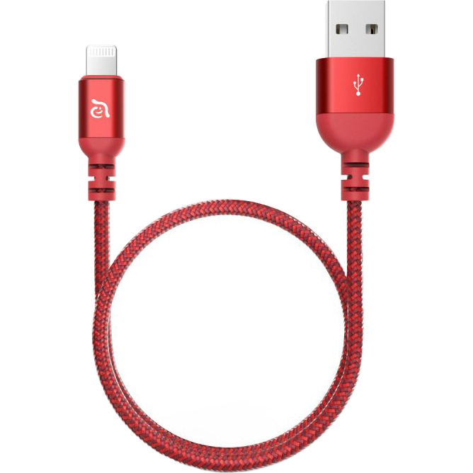 фото Кабель adam elements peak iii lightning - usb-a 1,2 м красный